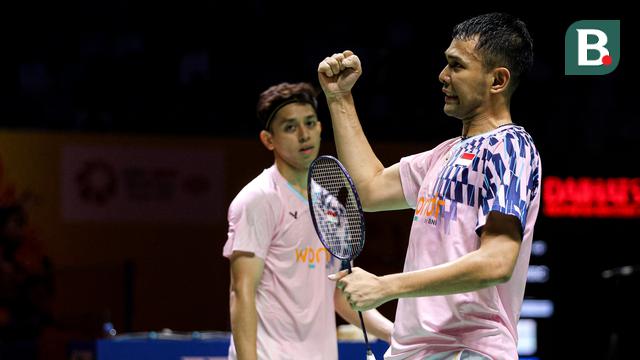Foto: Fajar/Rian Menang Straight Game di Babak Perempat Final Indonesia Masters 2025