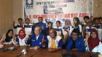 25 kader DPW PAN Sumsel secara terang-terangan mendukung Jokowi-Amin di Pilpres 2019 (Liputan6.com / Nefri Inge)