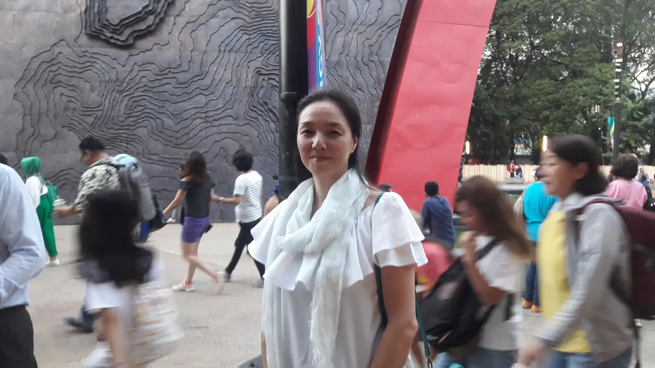 Dhea merupakan salah satu pengunjung Asian Games 2018. Foto: Liputan6.com/Bawono Yadika