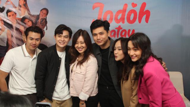 Megan Domani menghadiri konferensi pers serial Jodoh Atau Bukan di Jakarta, Selasa, 10 Januari 2023. (Foto: Dok. Arjuna Mega Films)