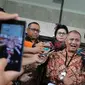 Ketua KPK Agus Rahardjo memberikan keterangan pers di depan Gedung KPK, Jakarta, Jumat (19/2). . (Liputan6.com/Helmi Afandi)