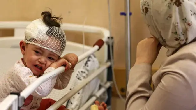 Potret anak Palestina yang menjadi korban akibat serangan Israel (AFP)