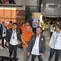 Lima orang keluar dari Gedung Komisi Pemberantasan Korupsi (KPK) dengan mengenakan rompi oranye khas tahanan. Mereka diduga terlibat dalam kasus korupsi yang terungkap melalui operasi tangkap tangan di BNPB. (Liputan6/Devira Prastiwi)