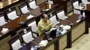 Calon anggota Badan Pemeriksa Keuangan Blucer Welington Rajagukguk mengikuti uji kelayakan dan kepatutan bersama Komisi XI DPR di Kompleks Parlemen, Jakarta, Kamis (9/9/2021). Ujian diikuti berbagai latar belakang seperti tenaga ahli Ketua BPK hingga mantan anggota DPR. (Liputan6.com/Angga Yuniar)