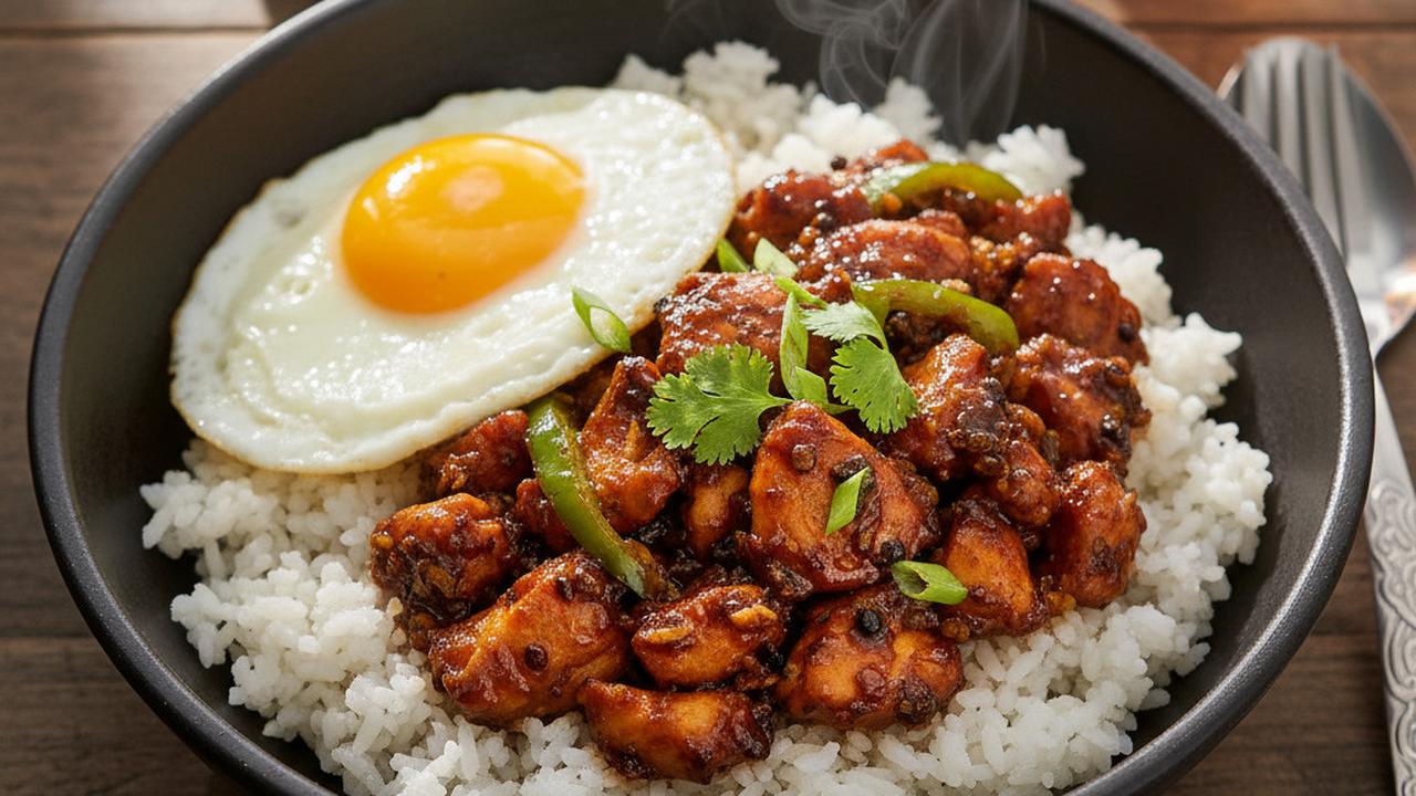 Rice Bowl Ayam Lada Hitam
