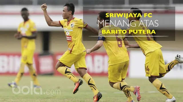 Berita video highlights Sriwijaya FC menang 2-1 atas Barito Putera, di mana dalam laga Slamet Budiyono mencetak gol mengagumkan.