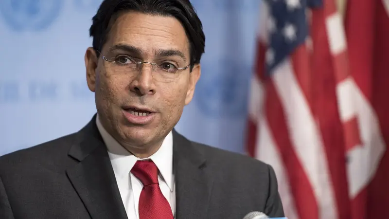 Duta Besar Israel untuk PBB, Danny Danon, berpidato dalam sebuah kesempatan - AFP