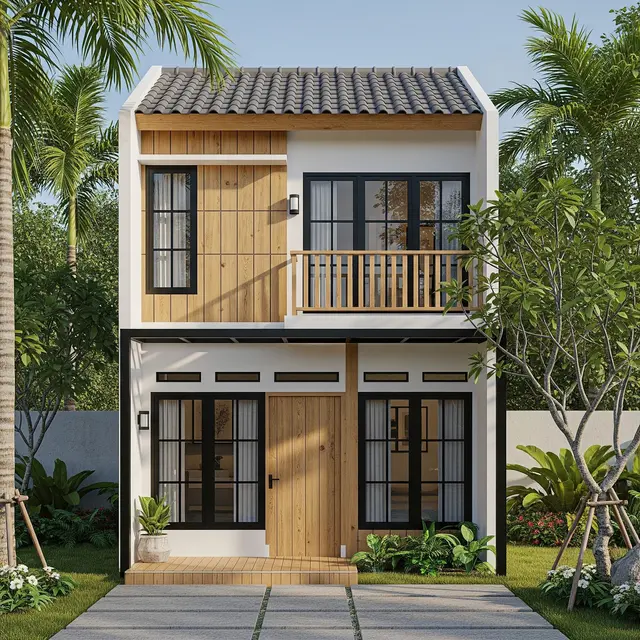9 Desain Rumah 5x10 Kecil Sederhana dengan Gaya Japandi, Harmoni Minimalis
