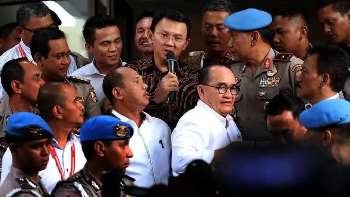 Ada Teriakan Ahok Tidak Salah di Pemeriksaan Hari Ini