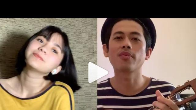 Kolaborasi Ashilla dan Budi Doremi di lagu Tentang Dia (https://www.instagram.com/p/B_pkGJ1Fz5p/)