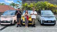 Rental mobil listrik Wuling Air ev di Baliqu Car Rental mulai dari Rp 300 ribuan. (ist)