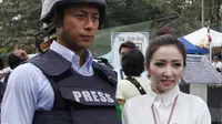 Jurnalis Tampan `Diserbu` Demonstran Wanita Thailand