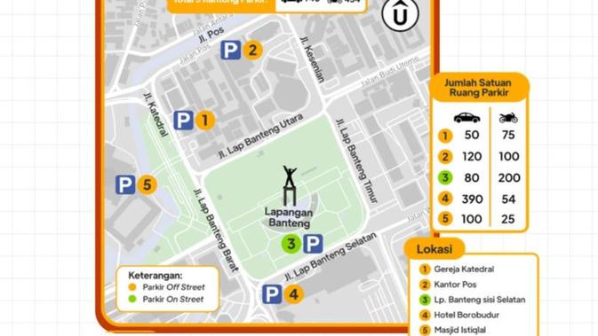 Catat, Ini Kantong Parkir dan Angkutan Umum ke Lebaran Betawi 2026 di Lapangan Banteng