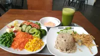 Menu Vegetarian Restoran Loving Hut di Ciputra World Jakarta. (Liputan6.com/Henry)