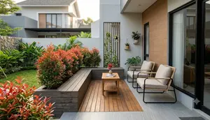 8 Ide Teras Rumah Tipe 36 dengan Pucuk Merah Tanpa Terlihat Sempit, Sejuk dan Menenangkan