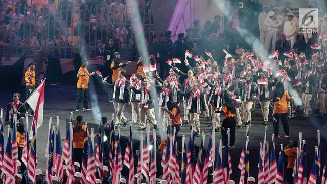 PHOTO: Ini Penampilan Atlet Indonesia pada Pembukaan Sea Games 2017