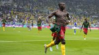 Penyerang Timnas Kamerun di Piala Dunia 2022, Vincent Aboubakar. (AP/Andre Penner).
