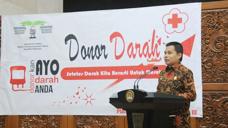 Sekjen MPR: Donor Darah Untuk Misi Sosial dan Kemanusiaan