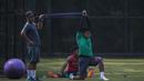 Bek Timnas Indonesia U-22, Bagas Adi Nugroho, latihan terpisah di Lapangan SPH Karawaci, Banten, Kamis (10/8/2017). Latihan dilakukan sebagai persiapan jelang SEA Games 2017 Malaysia. (Bola.com/Vitalis Yogi Trisna)