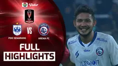 Berita Video, Highlights Semifinal Leg 1 Piala Presiden 2022 antara PSIS Semarang Vs Arema FC pada Kamis (7/7/2022)