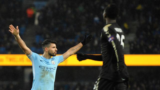Gaya Sergio Aguero Ketika Cetak 4 Gol ke Gawang Leicester
