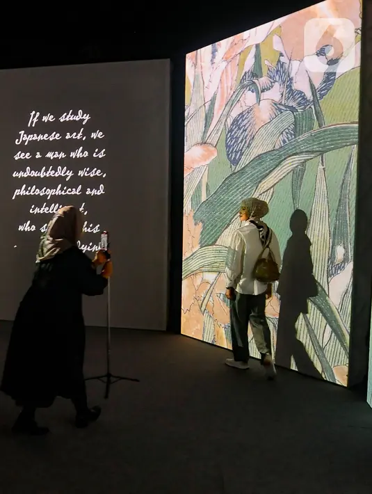 Pameran yang menampilkan karya-karya Van Gogh dengan pengalaman imersif 360 derajat ini sebelumnya  telah hadir terlebih dahulu di Singapura dan Bangkok menarik 8,5 juta pengunjung di seluruh dunia dan berlangsung hingga 9 Oktober. (merdeka.com/Arie Basuki)
