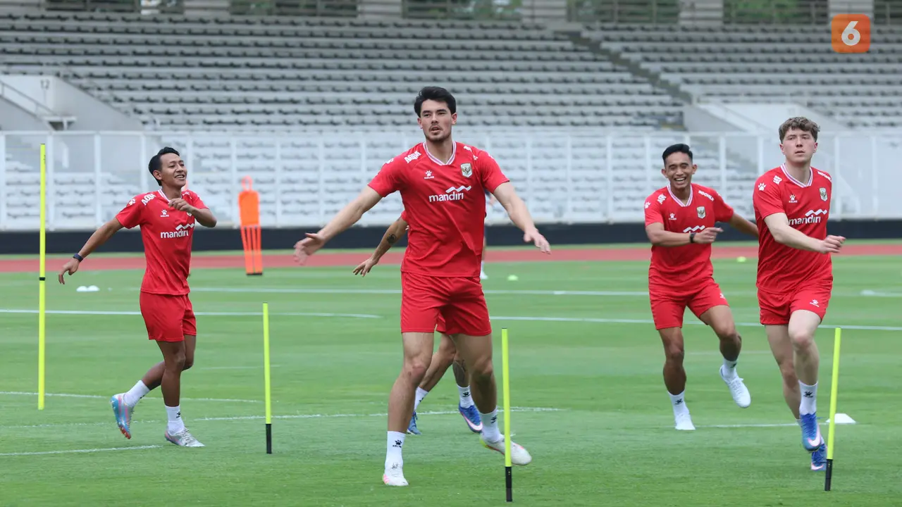 Elkan Baggott, Ole Romeny, Beckham Putra, dan Rizky Ridho - Timnas Indonesia