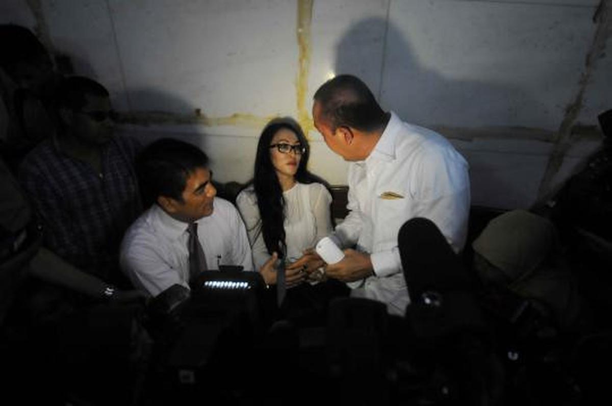 Terdakwa kasus anggaran Kemenpora Angie jalani sidang tuntutan 