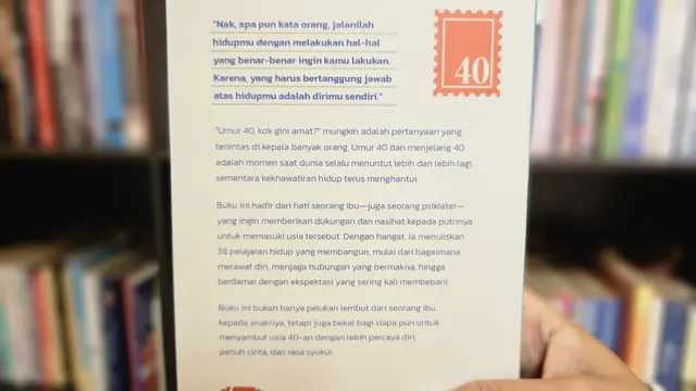 Blurb Buku Umur 40, Kok Gini Amat?