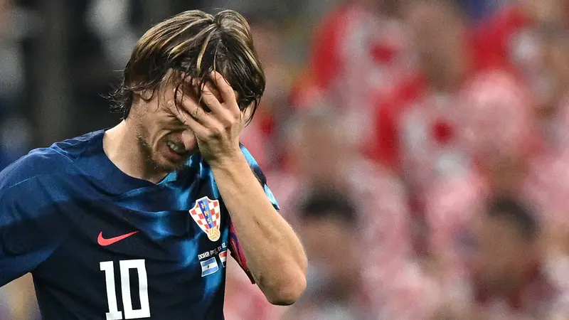Raut Kecewa Luka Modric Gagal Bawa Kroasia Juara Piala Dunia 2022