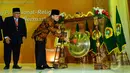 Menteri Agama Suryadharma Ali (SDA) membuka Rapimnas LDII di Balai Kartini, Jakarta, Selasa (13/4/2014) (Liputan6.com/Andrian M Tunay).