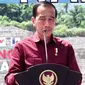 Presiden Joko Widodo atau Jokowi meresmikan Bendungan Kuwil Kawangkoan yang berada di Kabupaten Minahasa Utara, Sulawesi Utara, Kamis (19/1/2023).