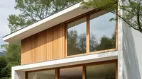 Sketsa Rumah Minimalis Klasik Modern. (Liputan6.com/MetaAi)