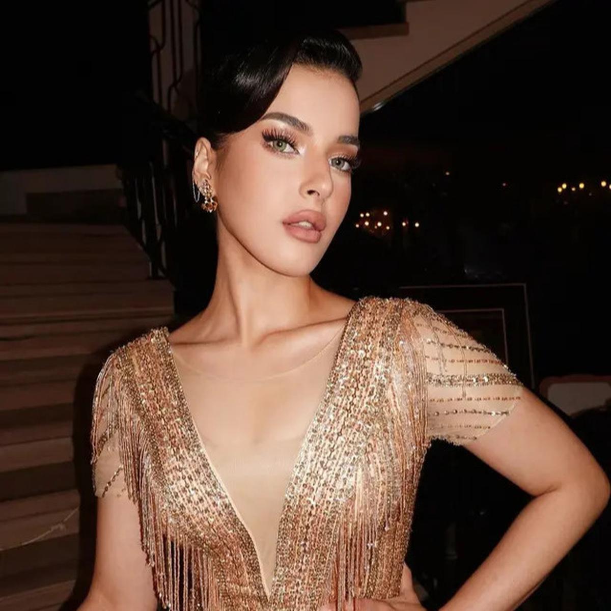 10 Potret Gaun Tasya Farasya Bernuansa Emas Saat Resmikan Restoran, Glamor