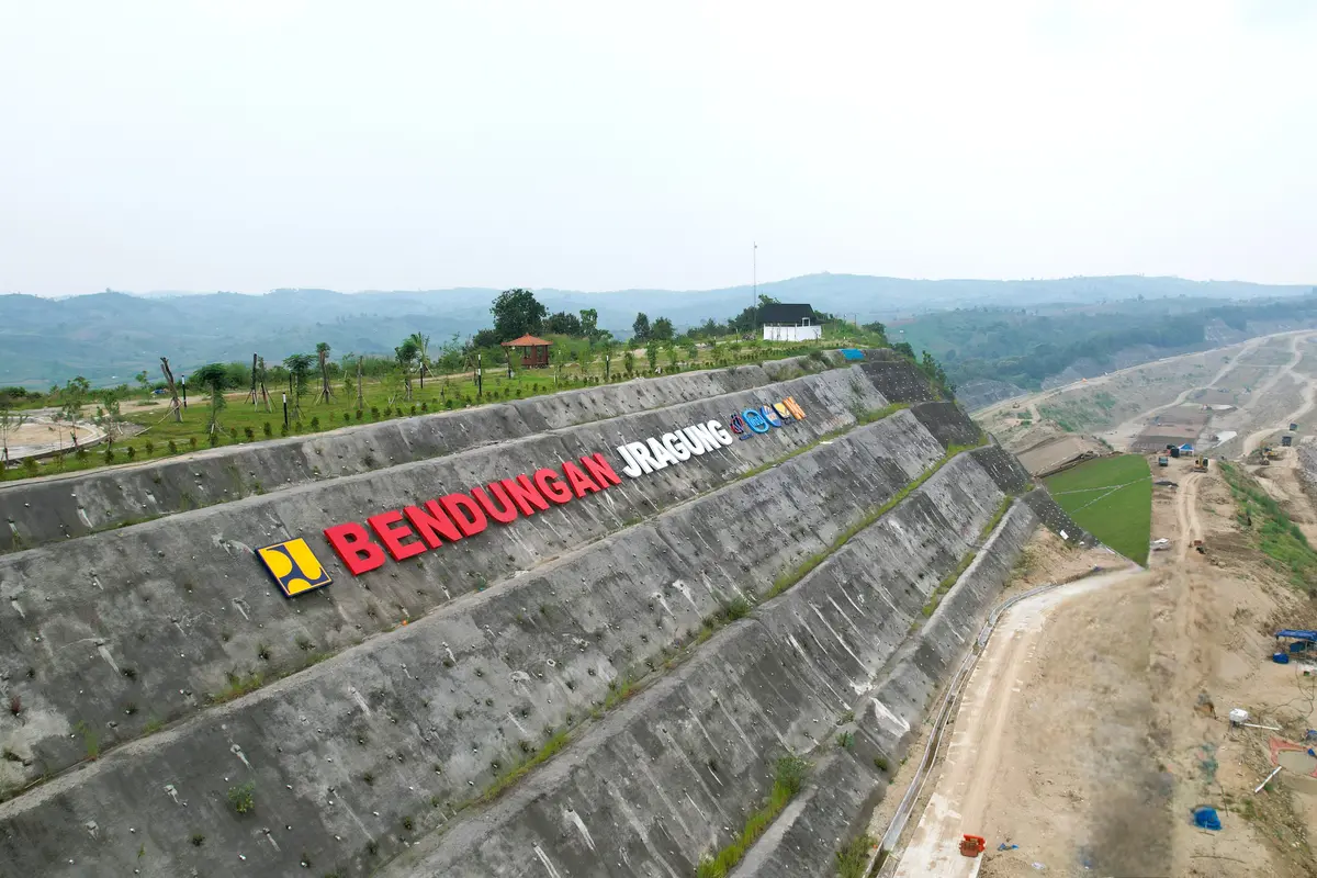 Bendungan Jragung di Kabupaten Semarang, Jawa Tengah