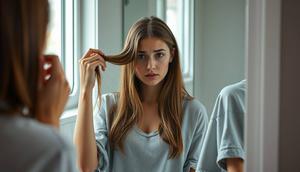 mimpi rambut rontok dipegang menurut islam ©Ilustrasi dibuat AI