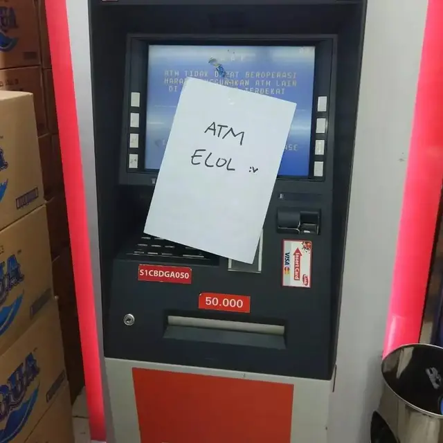 6 Tulisan 'ATM Rusak' Sok Imut Ini Kocak Banget, Bikin Geli Sekaligus Ngakak