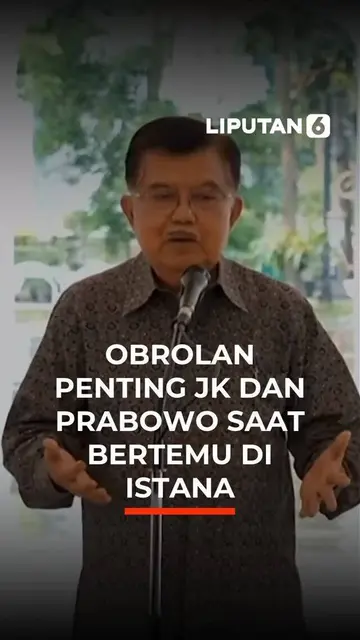 Obrolan Penting JK dan Prabowo