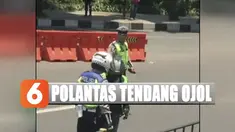 Setelah digelar mediasi, disepakati pengemudi ojol dikenai sanksi tilang. Sementara oknum anggota polantas berinisial Aiptu R diganjar sanksi indisipliner.