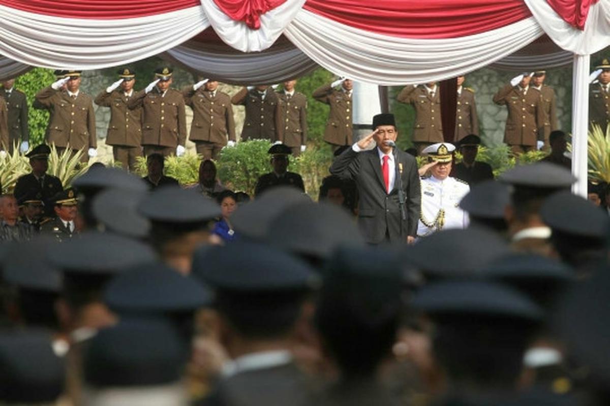 Jokowi hadiri HUT Bhakti Adhyaksa di Kejagung
