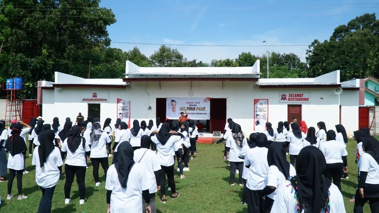 Senam asik relawan Puan. (Istimewa)