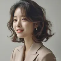 Soft Wavy Bob (Sumber: Meta.Ai)