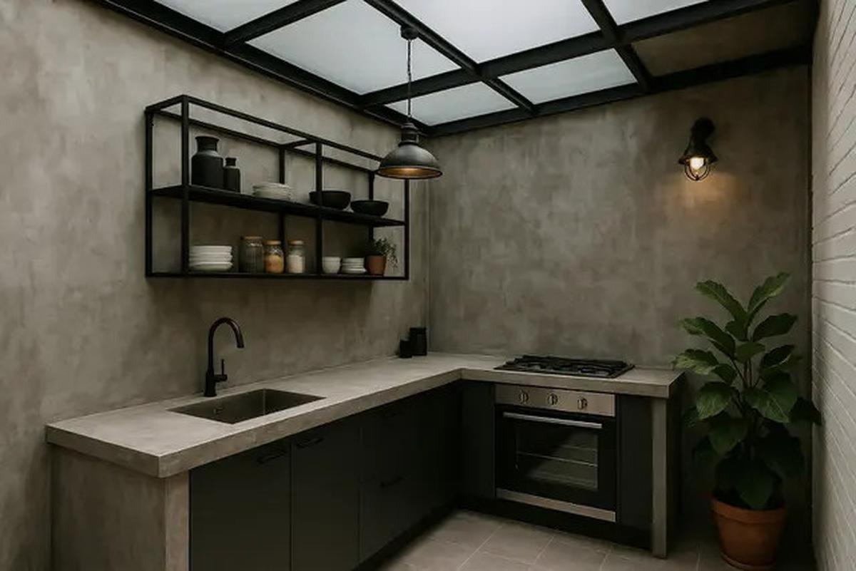 10 Model Dapur Semi Outdoor Belakang Rumah 2025, Nyaman Buat Masak