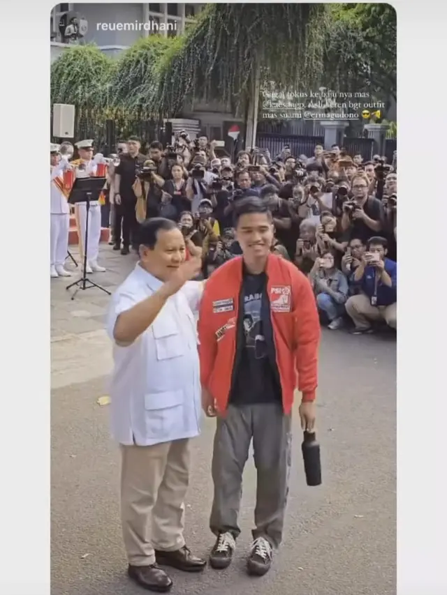 Kaesang Pangarep dan Prabowo Subianto