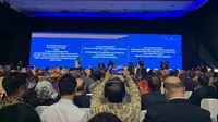 Penandatanganan Surat Pernyataan Kehendak perihal Diplomasi Digital dan Kerja Sama Trilateral di Jakarta, 8 Januari 2020. (Liputan6.com/Benedikta Miranti T.V)