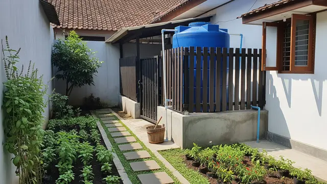 Model Tempat Toren Air Belakang Rumah
