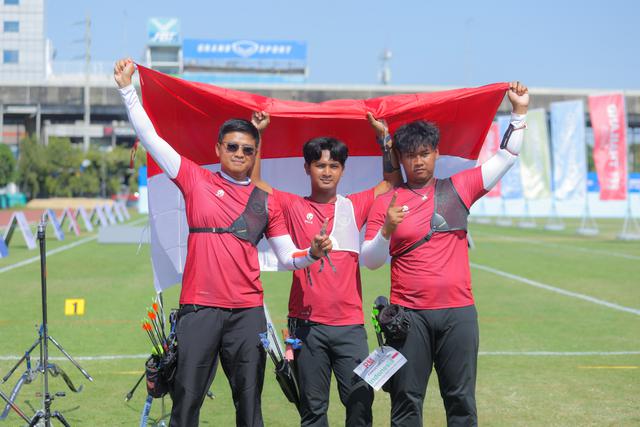 Panahan Beregu Putra Tambah Raihan Emas Indonesia di SEA Games 2025 Thailand