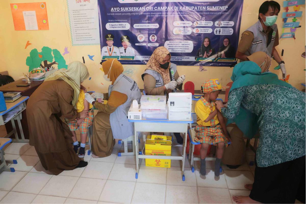 FOTO: KLB Campak di Sumenep, 2.035 Kasus dan 17 Korban Jiwa