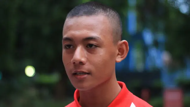Calon Paskibraka asal Sulawesi Tengah, Ahmad Nur Alamsyah Sempo mengatakan Capaska putri agak jahil (M Fajri Erdyansyah)
