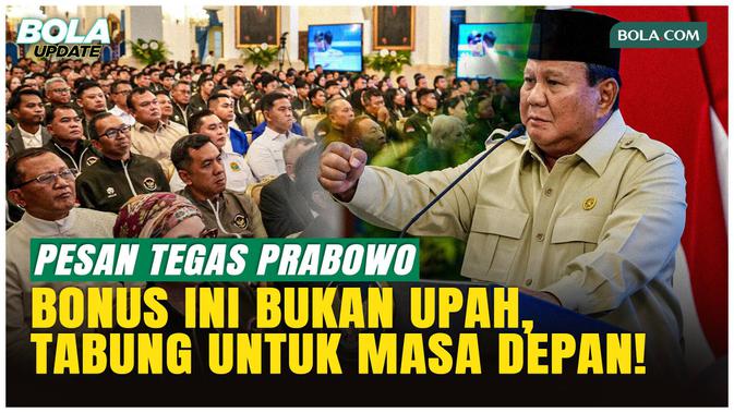 Prabowo Ingatkan Atlet SEA Games 2025: Ini Penghargaan Negara, Bukan Upah!